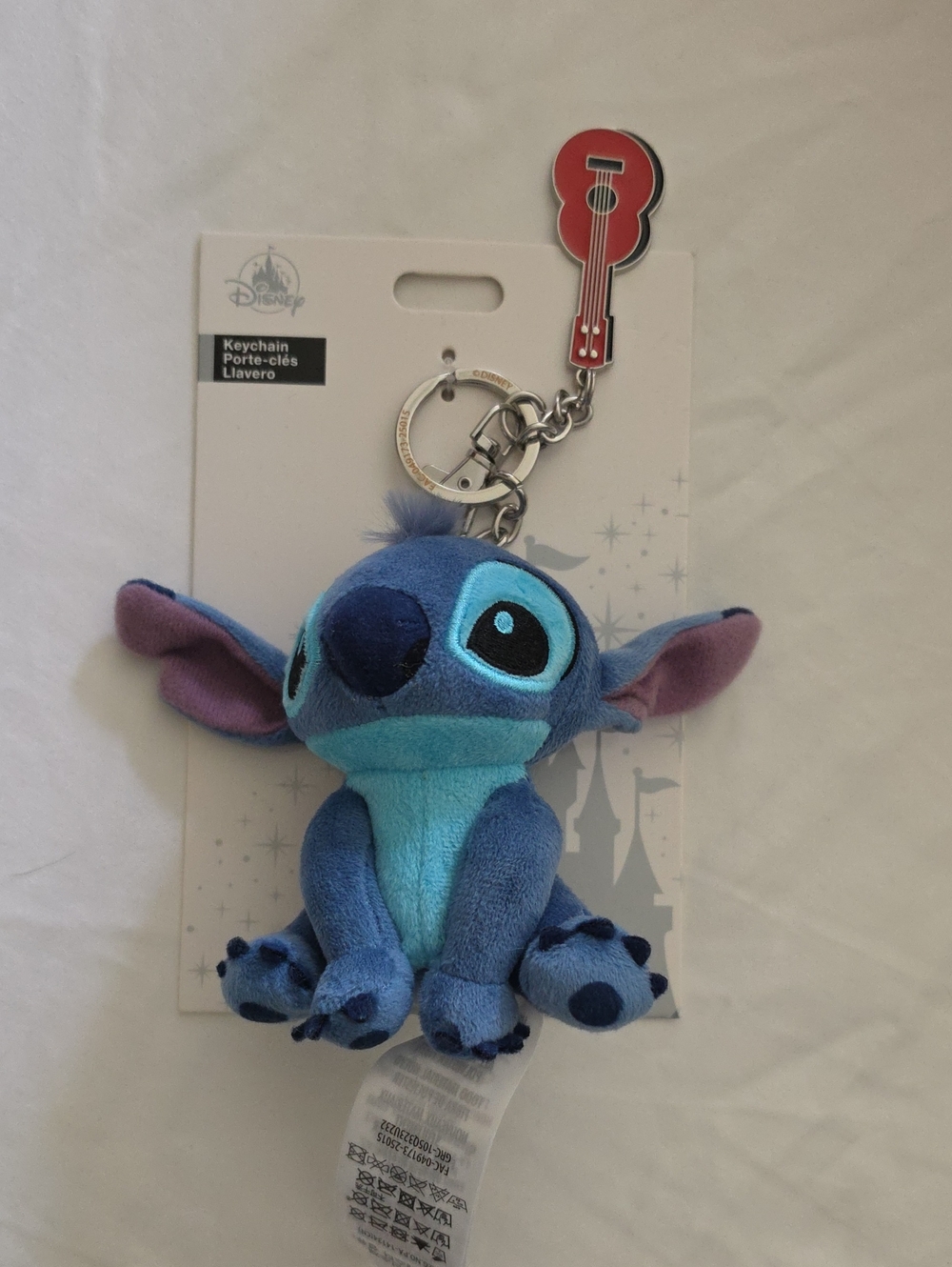 Disney Stitch Plush Keychain - Blue